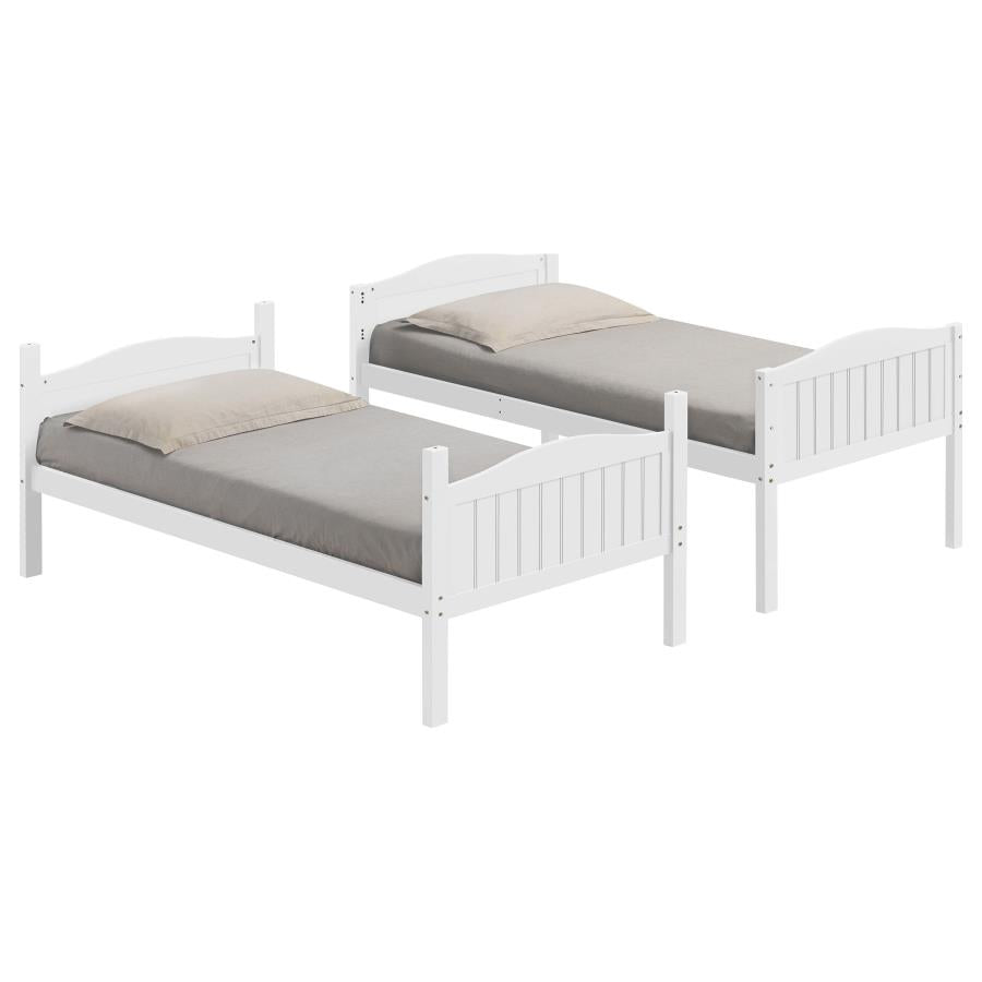 Arlo White Twin / Twin Bunk Bed