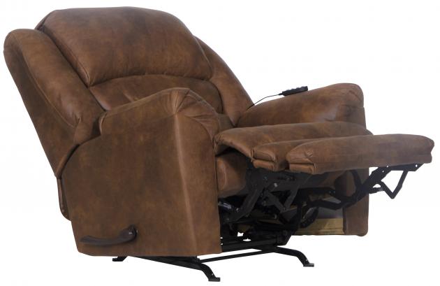 Hayden Chaise Rocker Recl w/Heat/Massage &amp; Oversize Xtra Comfort Footrest