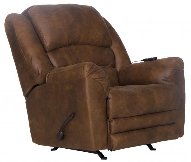Hayden Chaise Rocker Recl w/Heat/Massage &amp; Oversize Xtra Comfort Footrest
