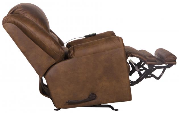 Hayden Chaise Rocker Recl w/Heat/Massage &amp; Oversize Xtra Comfort Footrest