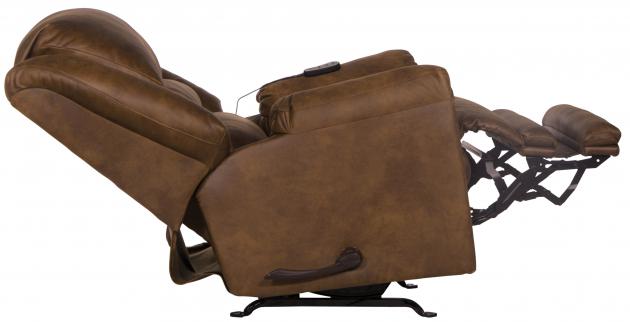 Hayden Chaise Rocker Recl w/Heat/Massage &amp; Oversize Xtra Comfort Footrest