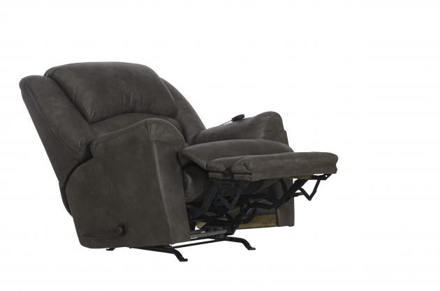 Hayden Chaise Rocker Recl w/Heat/Massage &amp; Oversize Xtra Comfort Footrest