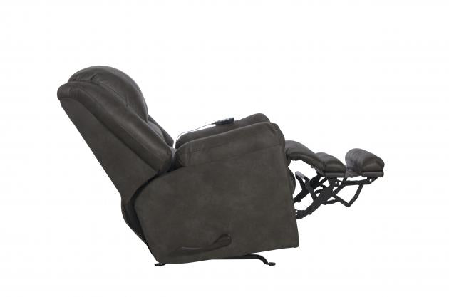 Hayden Chaise Rocker Recl w/Heat/Massage &amp; Oversize Xtra Comfort Footrest