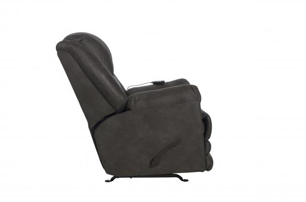 Hayden Chaise Rocker Recl w/Heat/Massage &amp; Oversize Xtra Comfort Footrest