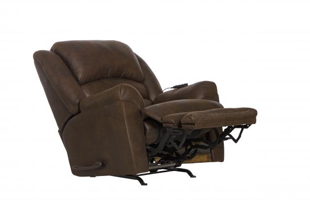 Hayden Chaise Rocker Recl w/Heat/Massage &amp; Oversize Xtra Comfort Footrest