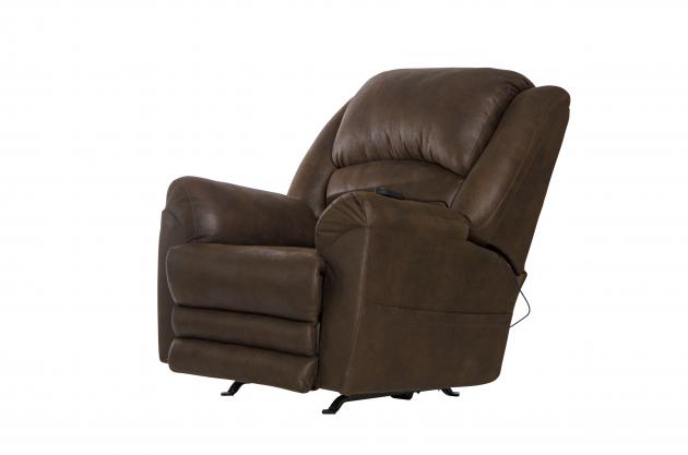 Hayden Chaise Rocker Recl w/Heat/Massage &amp; Oversize Xtra Comfort Footrest