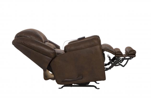 Hayden Chaise Rocker Recl w/Heat/Massage &amp; Oversize Xtra Comfort Footrest