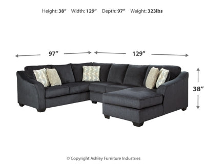 Eltmann 3-Piece Sectional with Chaise - 41303S6