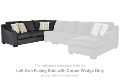 Eltmann Left-Arm Facing Sofa with Corner Wedge