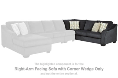 Eltmann Right-Arm Facing Sofa with Corner Wedge