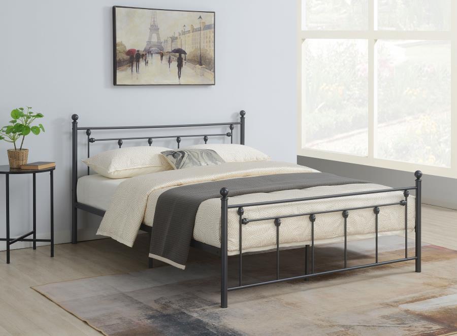 Canon Grey Queen Bed