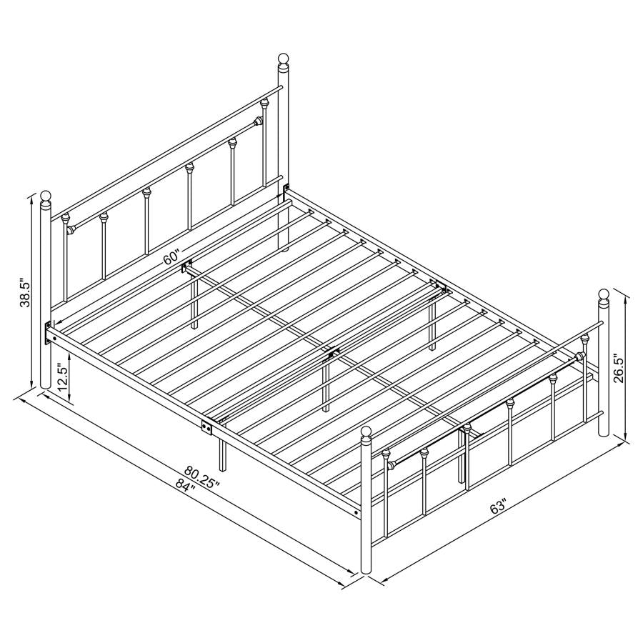 Canon Grey Queen Bed