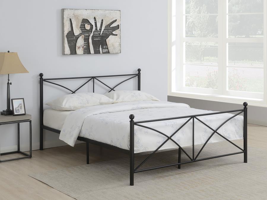 Hart Black Queen Bed