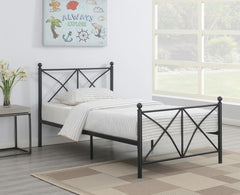 Hart Black Twin Bed
