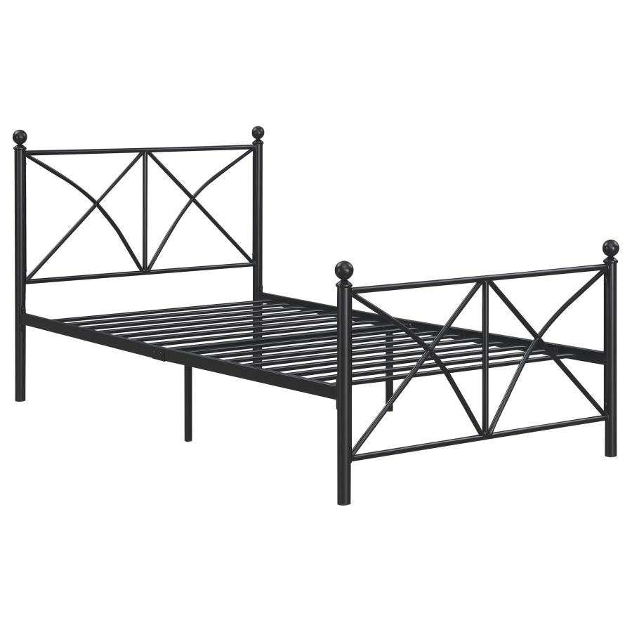 Hart Black Twin Bed