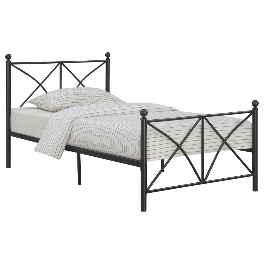 Hart Black Twin Bed