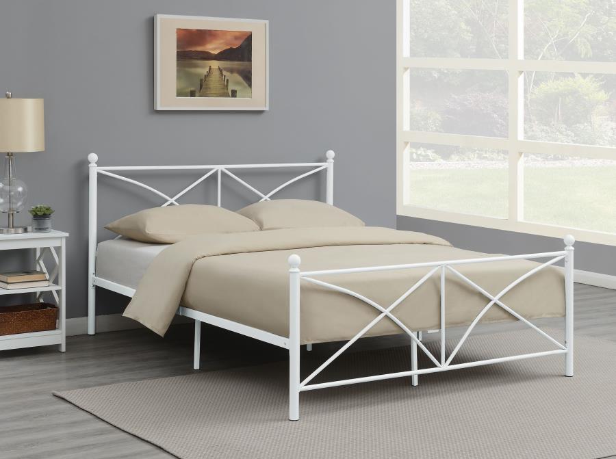 Hart White Queen Bed