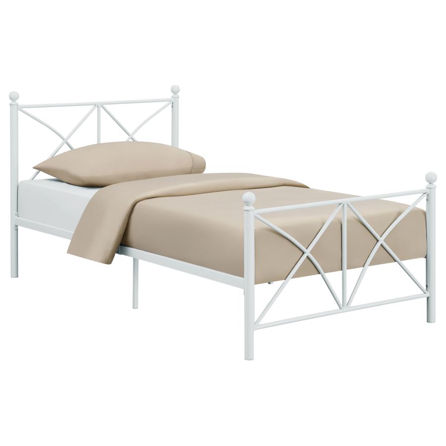 Hart White Twin Bed