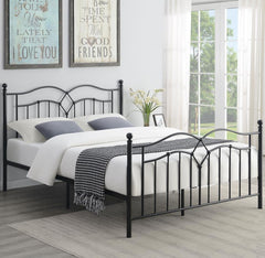 Klossen Black Queen Bed