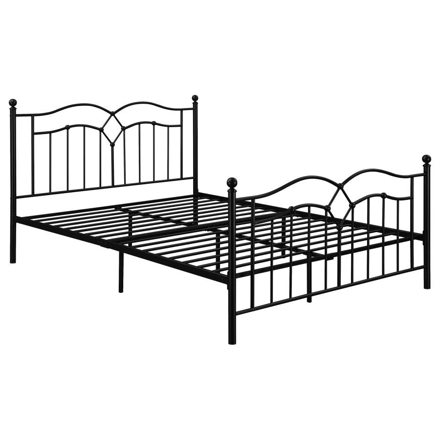 Klossen Black Queen Bed