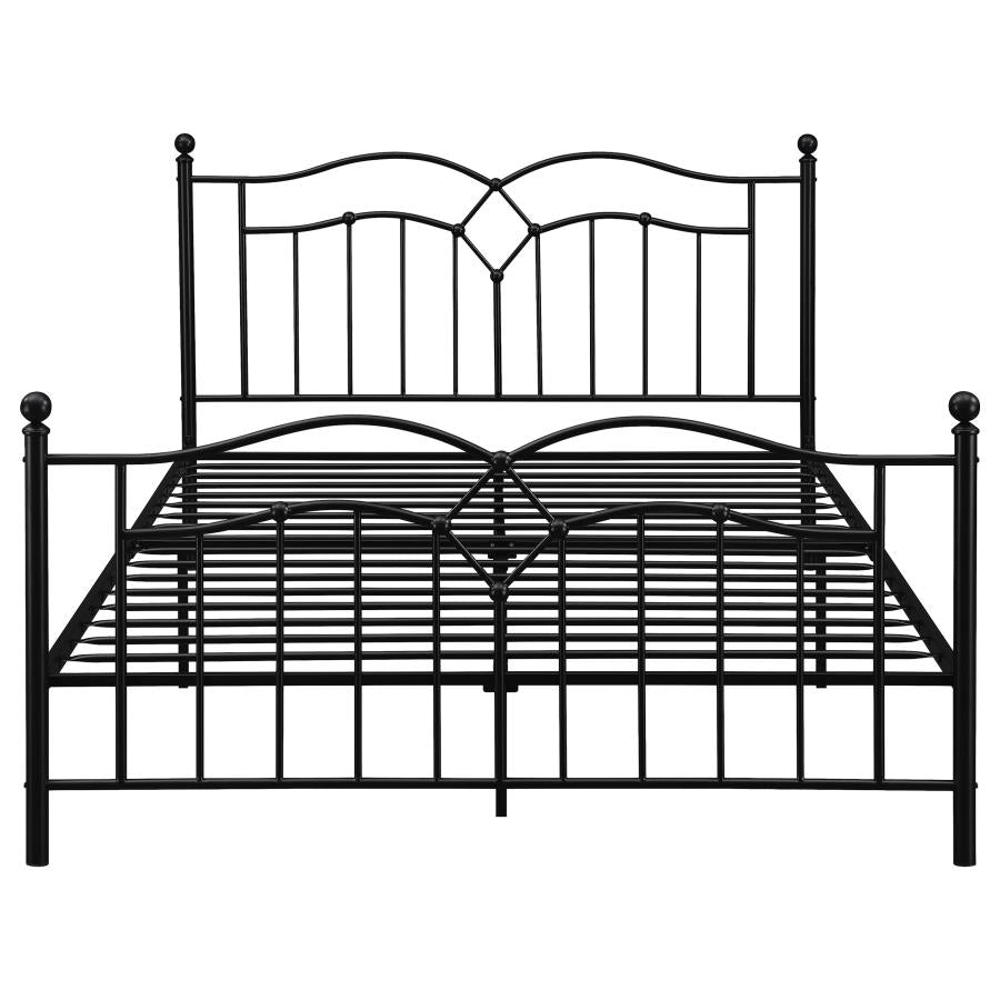 Klossen Black Queen Bed