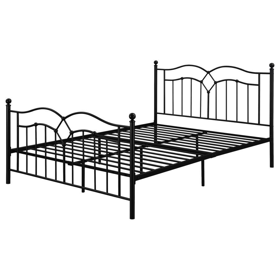 Klossen Black Queen Bed