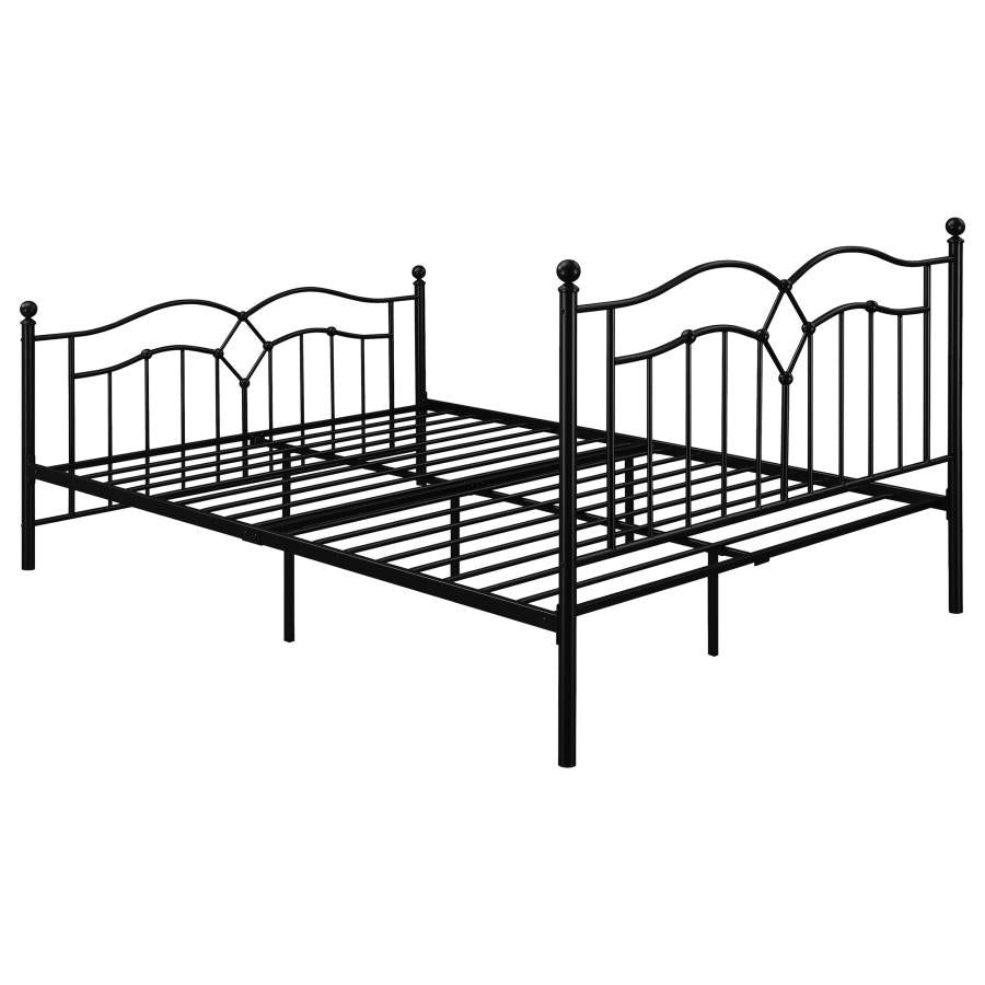 Klossen Black Queen Bed