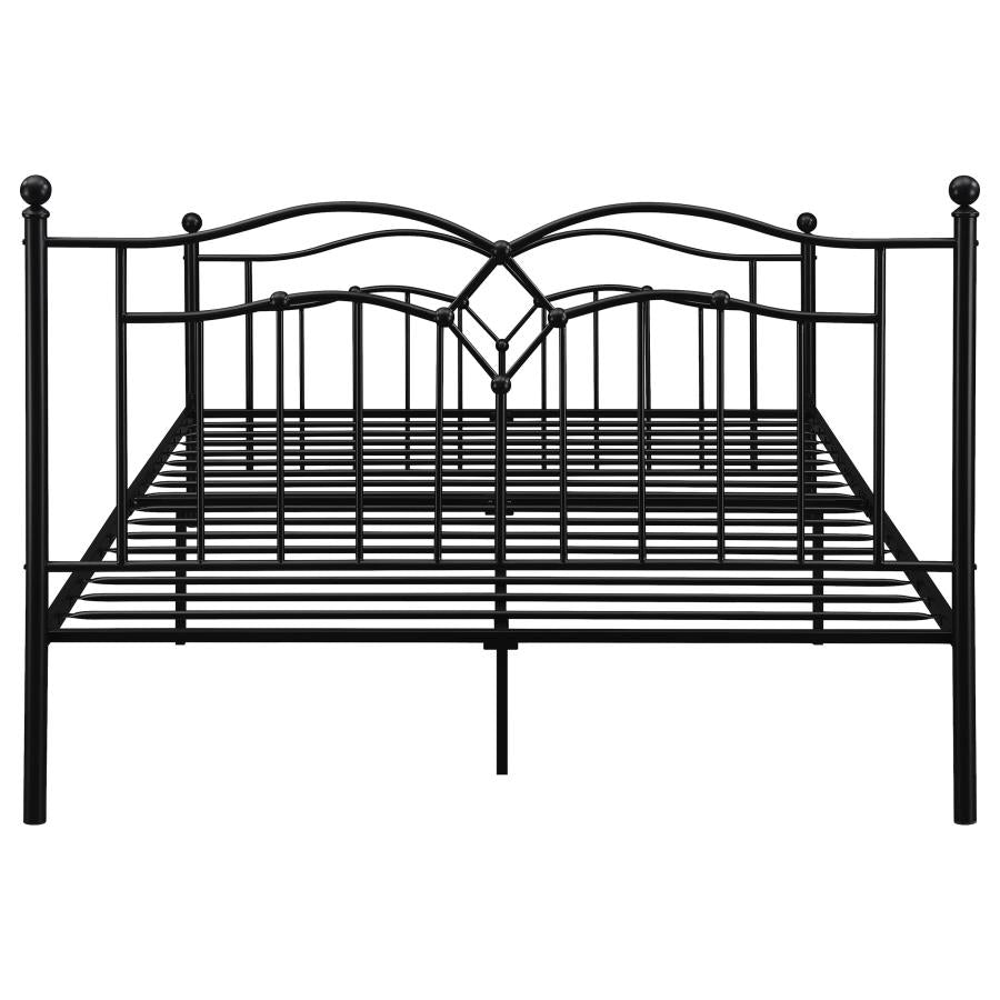 Klossen Black Queen Bed