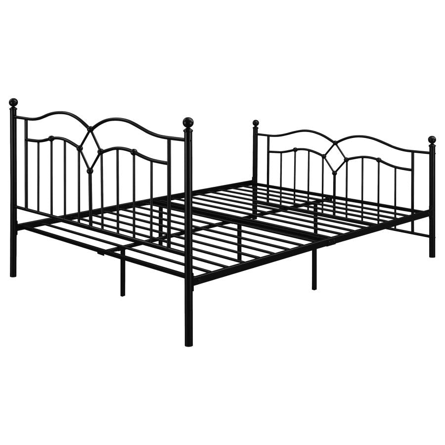 Klossen Black Queen Bed
