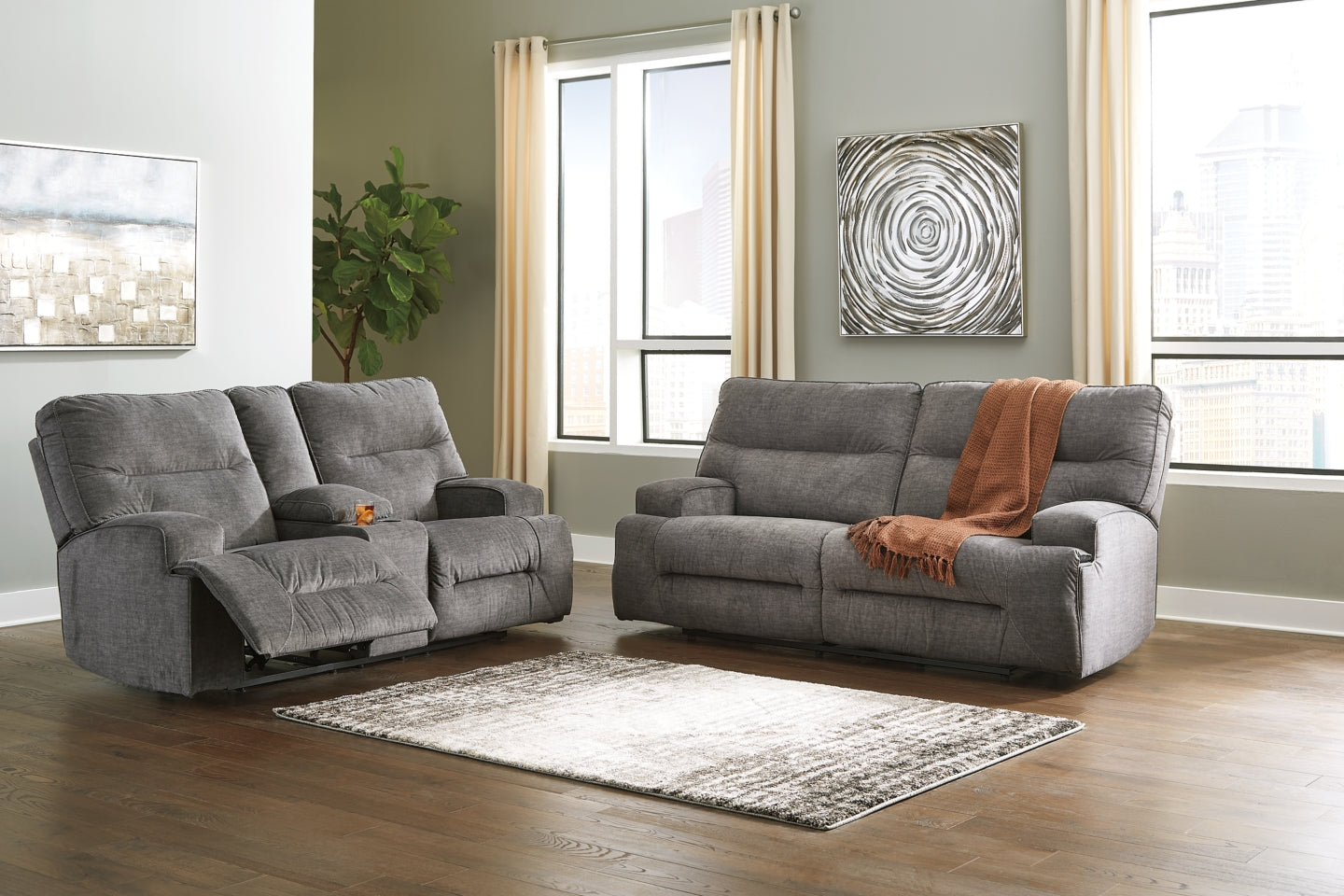 Coombs Sofa and Loveseat - PKG001353