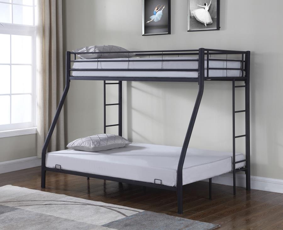 Hayward Black Twin / Full Bunk Bed