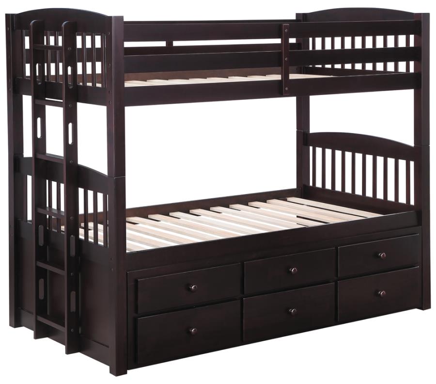 Kensington Brown Twin / Twin Bunk Bed