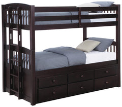 Kensington Brown Twin / Twin Bunk Bed