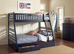 Ashton Blue Twin / Full Bunk Bed