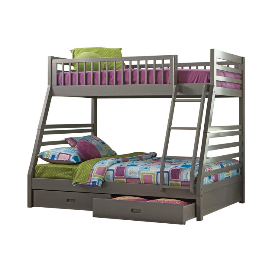 Ashton Grey Twin / Full Bunk Bed