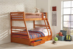 Ashton Brown Twin / Full Bunk Bed