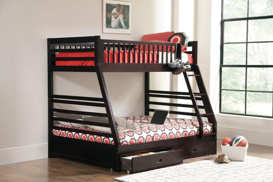 Ashton Brown Twin / Full Bunk Bed