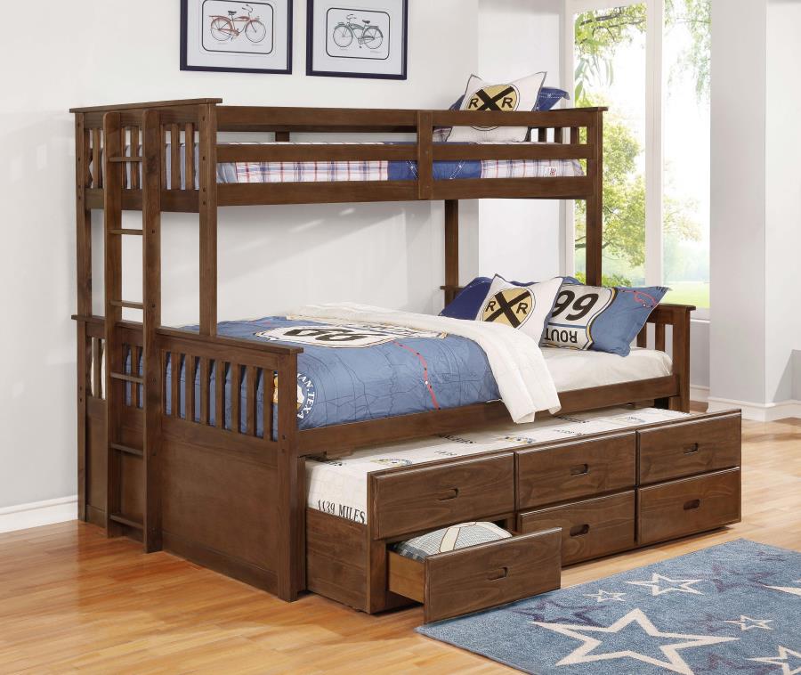 Atkin Brown Twin Xl / Queen Bunk Bed