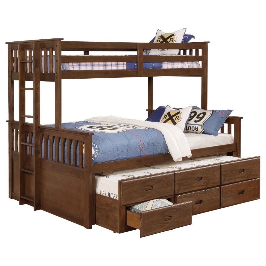 Atkin Brown Twin Xl / Queen Bunk Bed