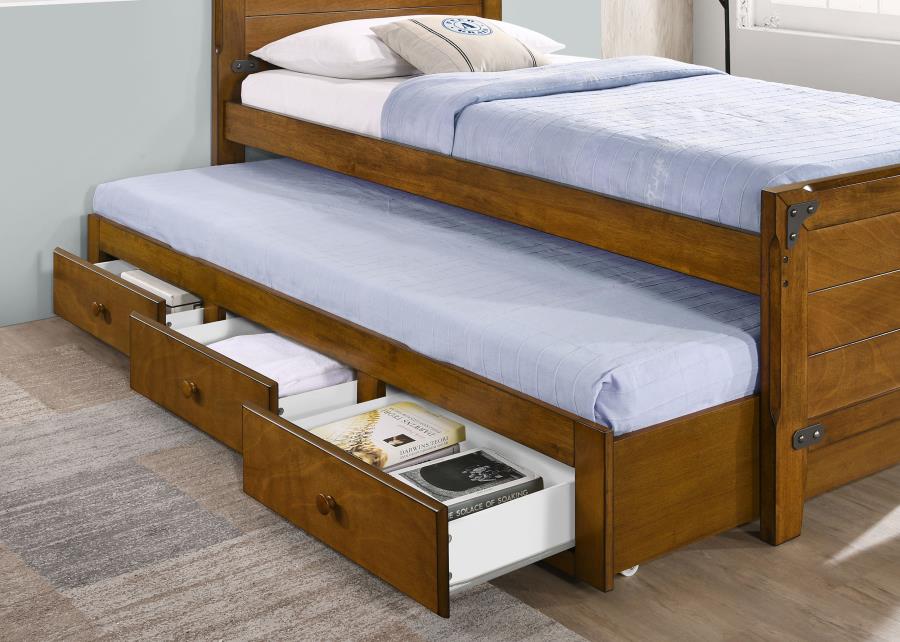 Granger Brown Twin Bed W/ Trundle