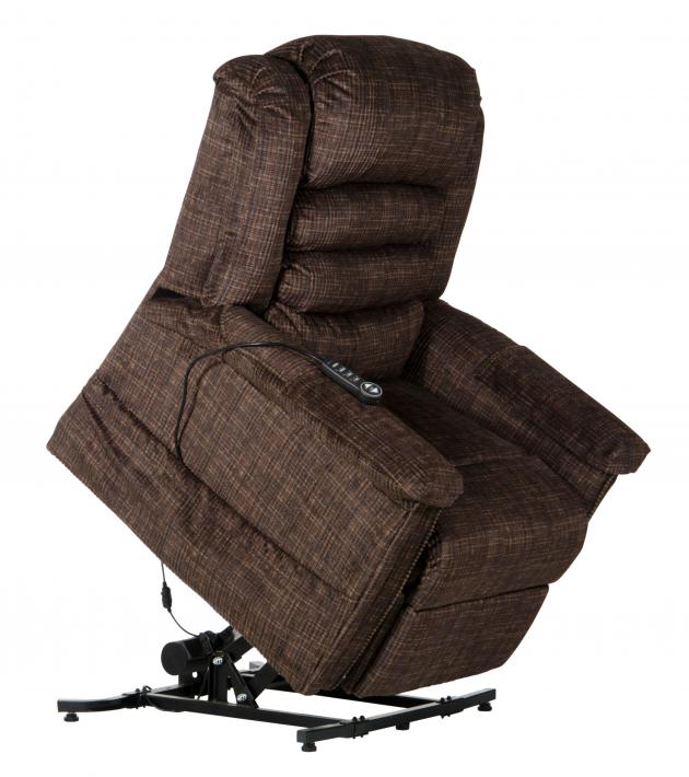 Soother Power Lift Full Lay-Out Recliner w/Heat & Massage