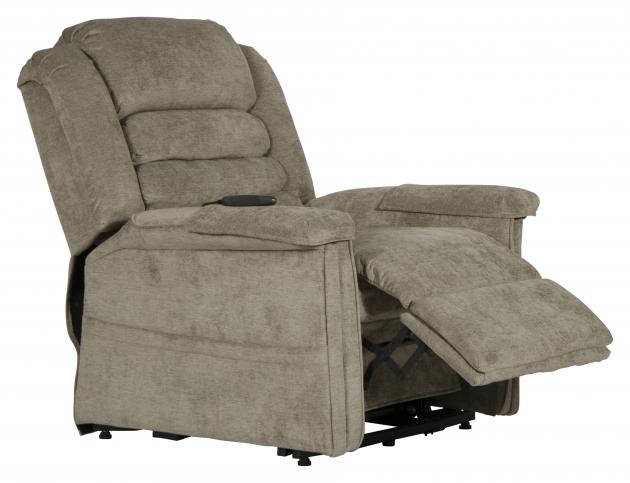 Invincible Pow'r Lift Full Lay-Out Chaise Recliner