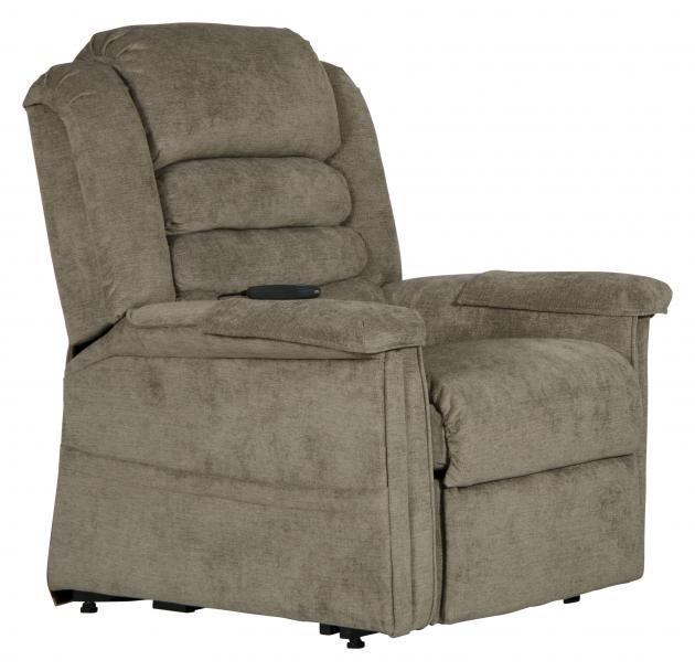 Invincible Pow'r Lift Full Lay-Out Chaise Recliner