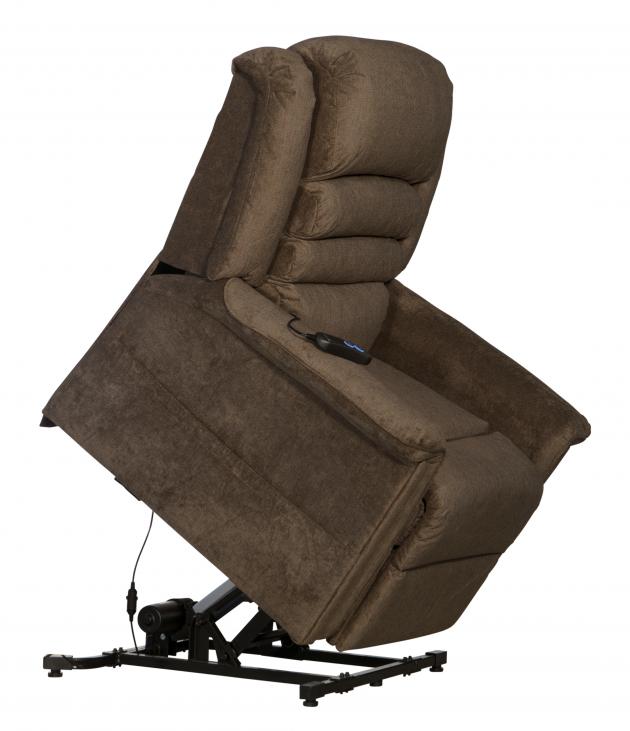 Invincible Pow'r Lift Full Lay-Out Chaise Recliner