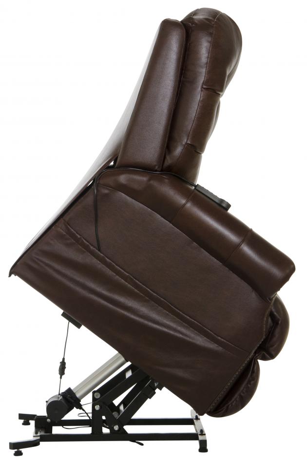 Madison Power Lift Lay Flat Recliner w/Heat &amp; Msg (Italian Leather)