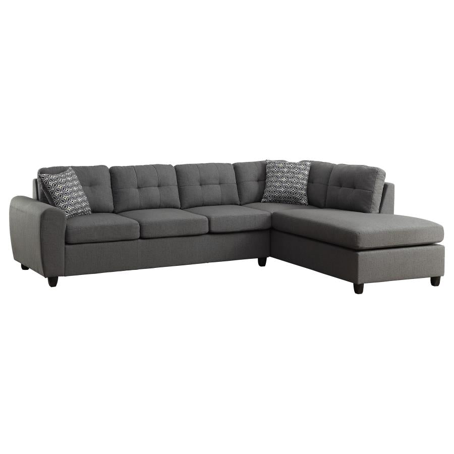 Stonenesse Grey 2 Pc Sectional Set