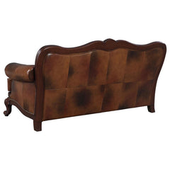 Victoria Brown 3 Pc Sofa Set