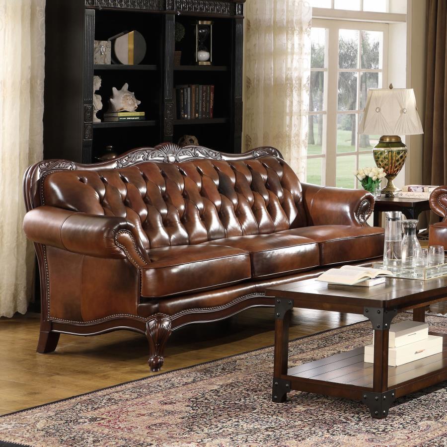 Victoria Brown Sofa