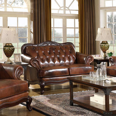 Victoria Brown Loveseat