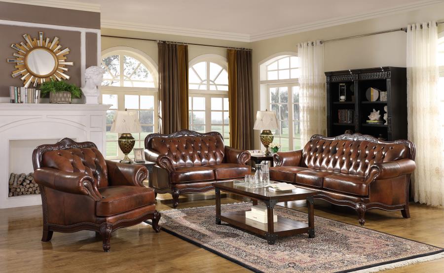 Victoria Brown Loveseat